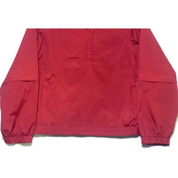 Walter Hagen Pullover Windbreaker 1/4 Zip Men's Large Red w/Adjustable Sleeves - Picture 6 of 7